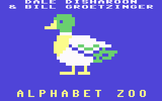 Alphabet Zoo screenshot 2 for Commodore 64
